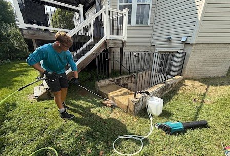 Exterior cleaning job by Loudoun Exterior Cleaning in Northern Virginia