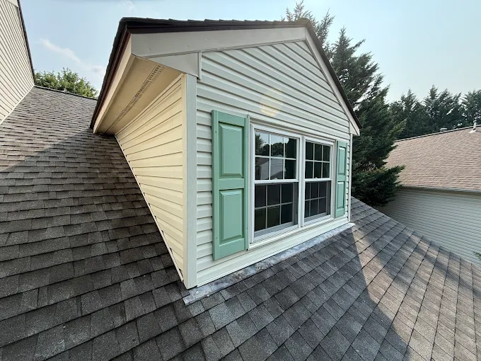 Exterior surface after professional cleaning by Loudoun Exterior Cleaning
