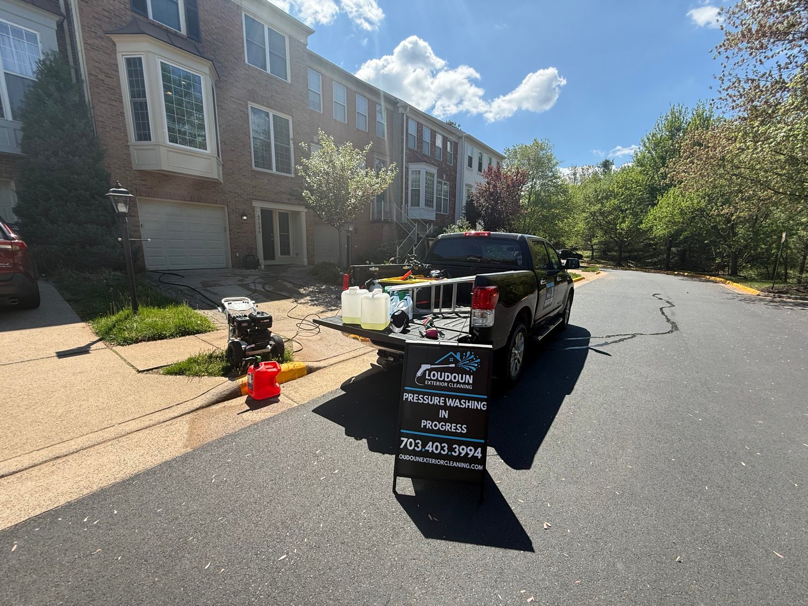 Exterior cleaning job by Loudoun Exterior Cleaning